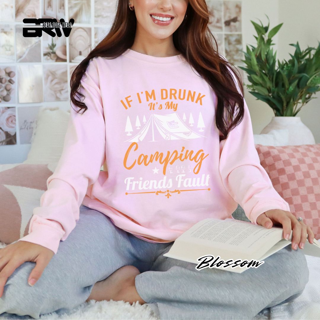 'If I'm Drunk-Camping' Summer Long Sleeve Tee