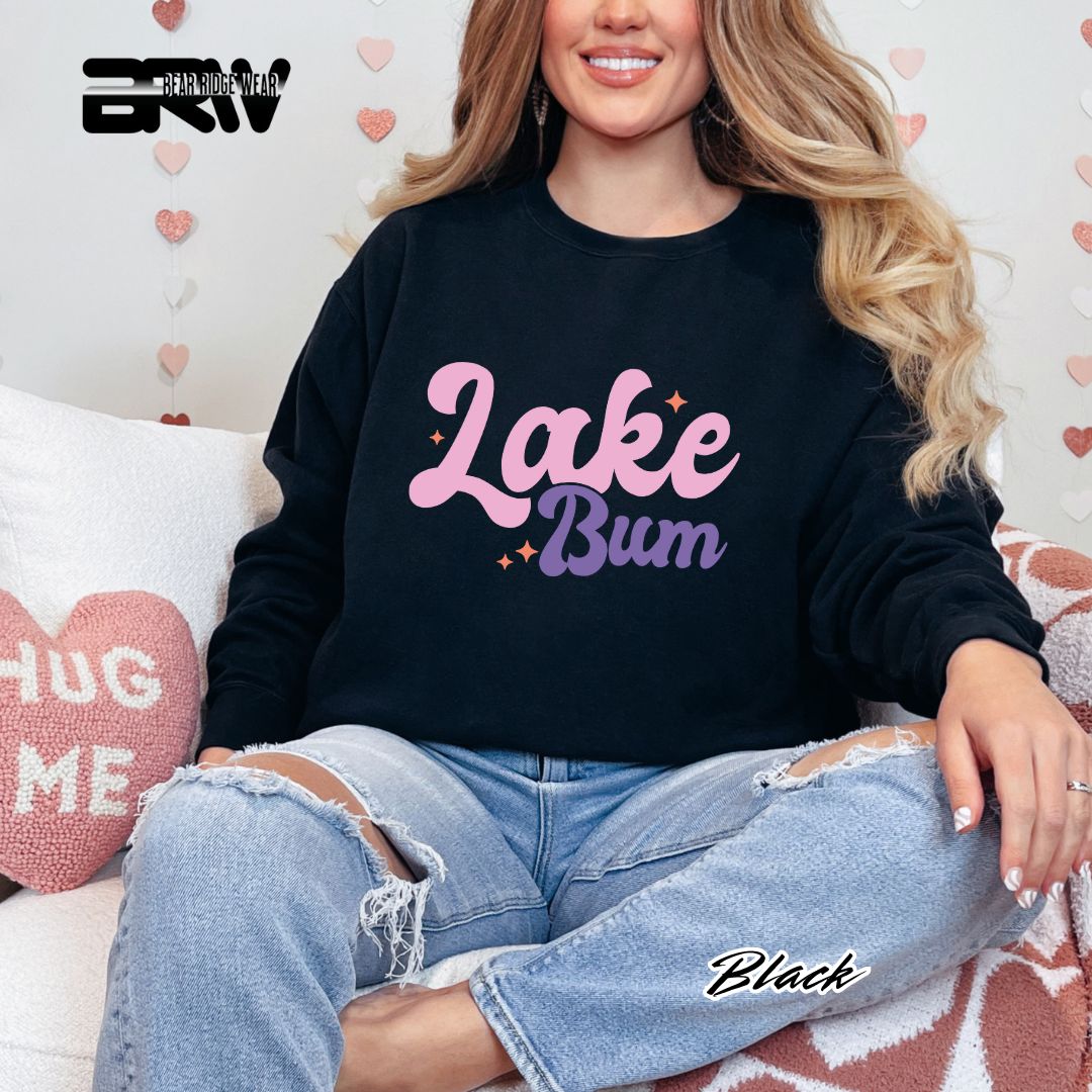 'Lake Bum' Summer Crewneck Sweatshirt