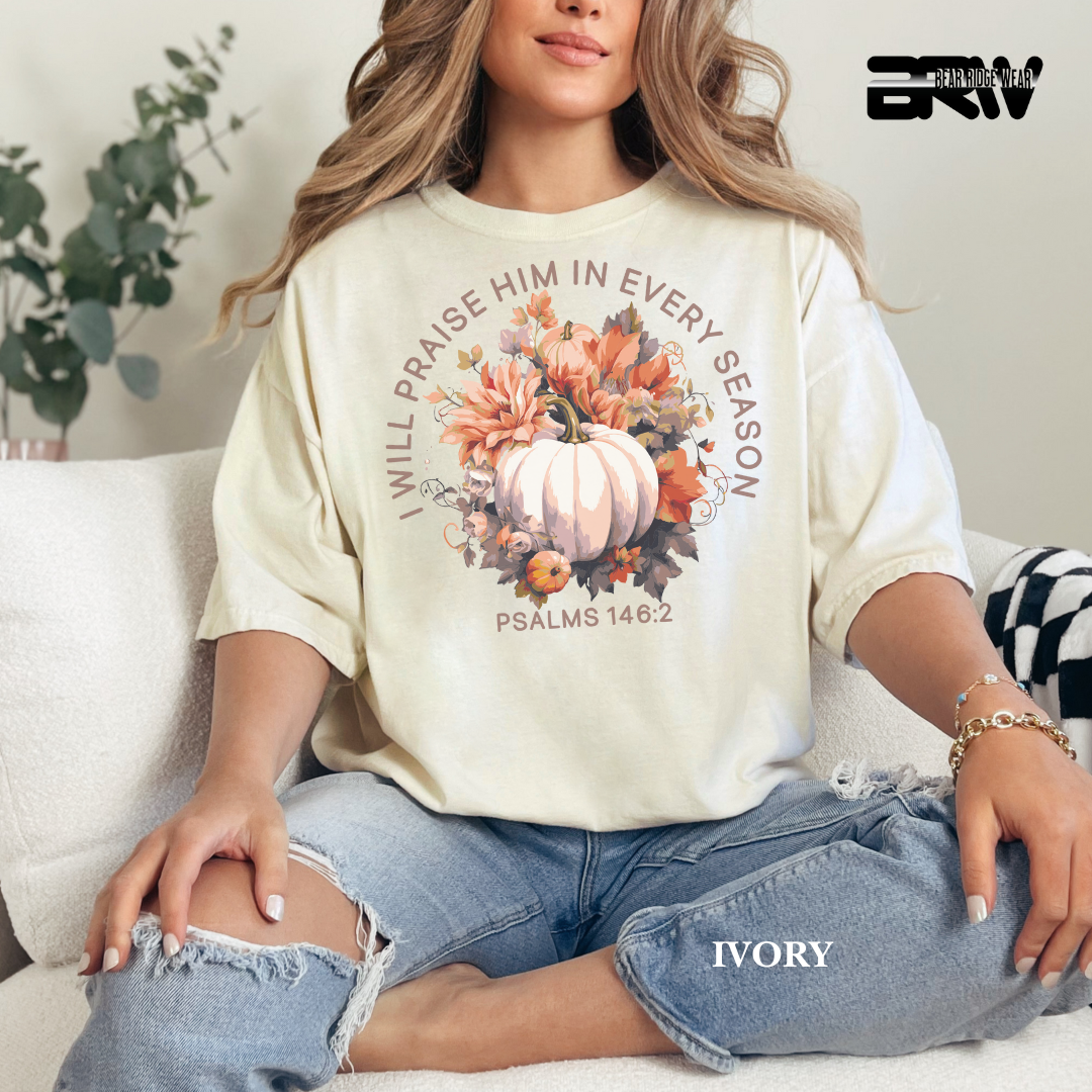 'I Will Praise Him' Fall Tee