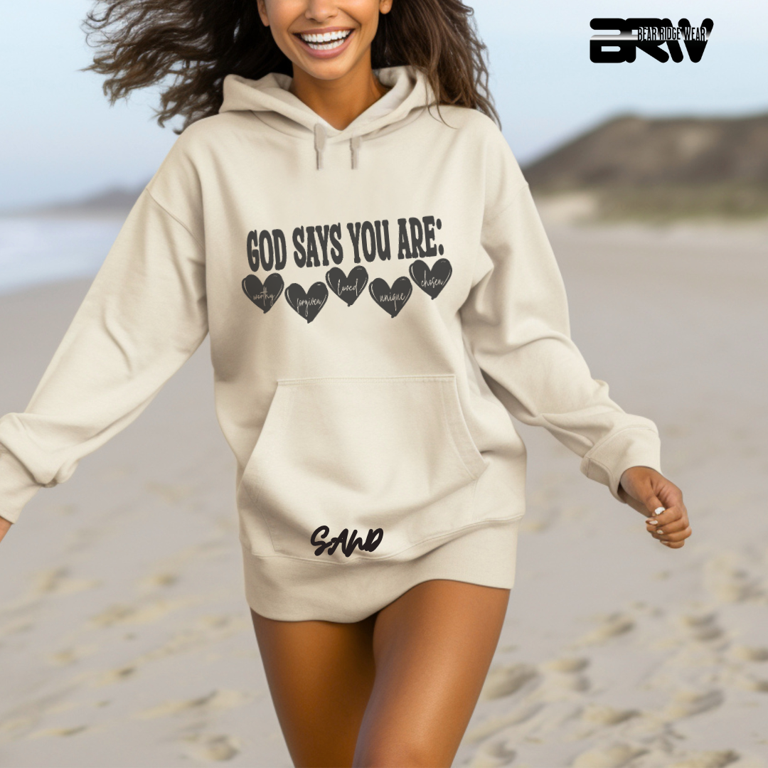 'God Says You Are' Faith Hoodie