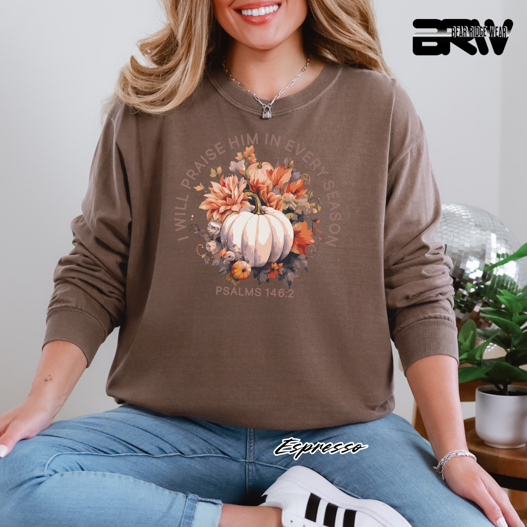 'I Will Praise Him' Fall Crewneck Sweatshirt