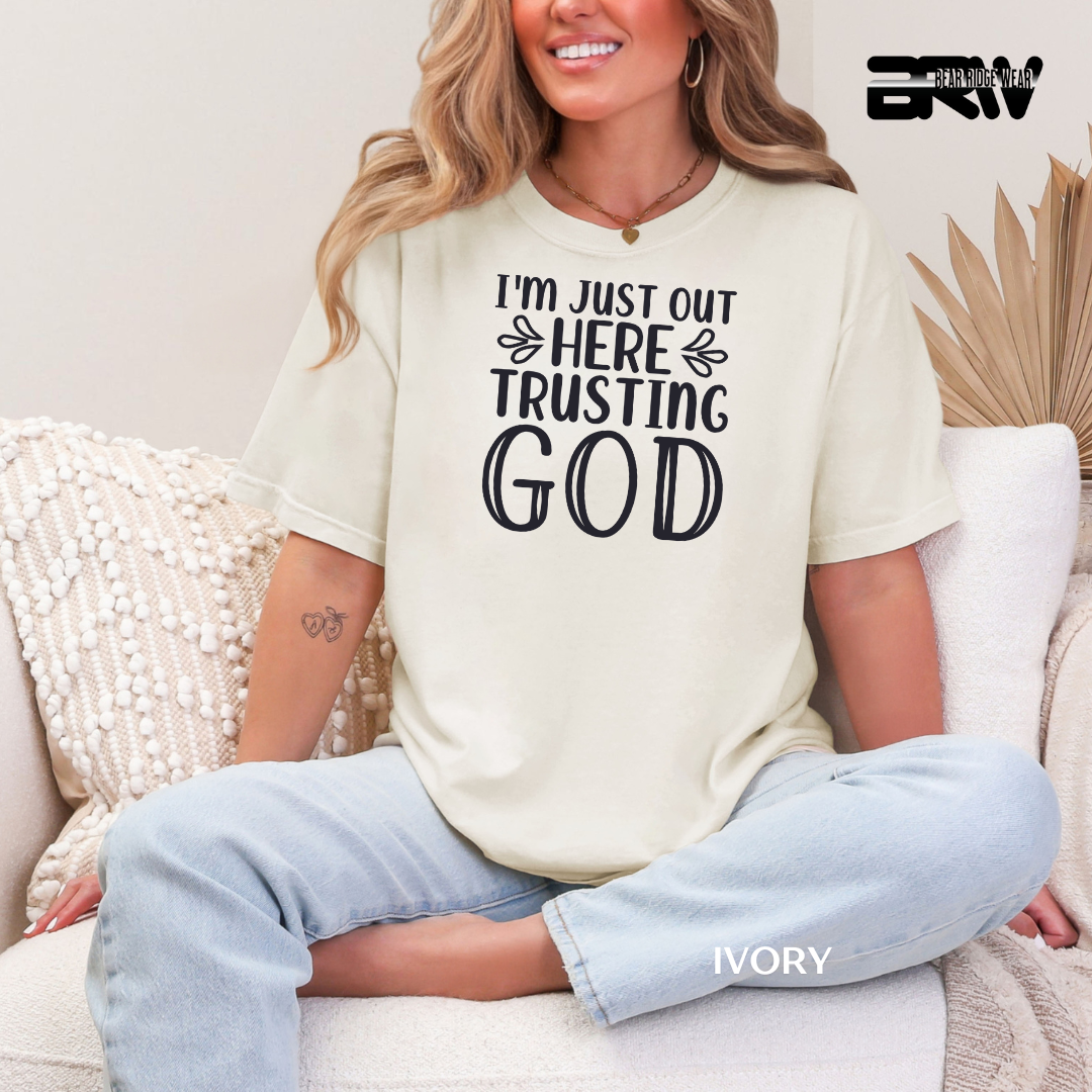 'I'm Just Out Here Talking To God' Faith Tee