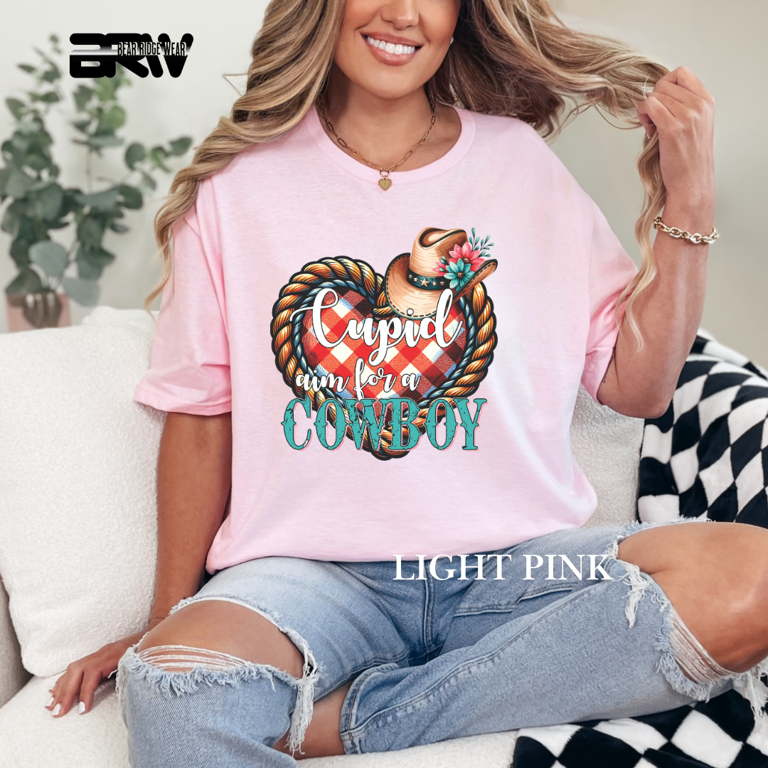 ‘Cupid, Aim for a Cowboy’ Tee