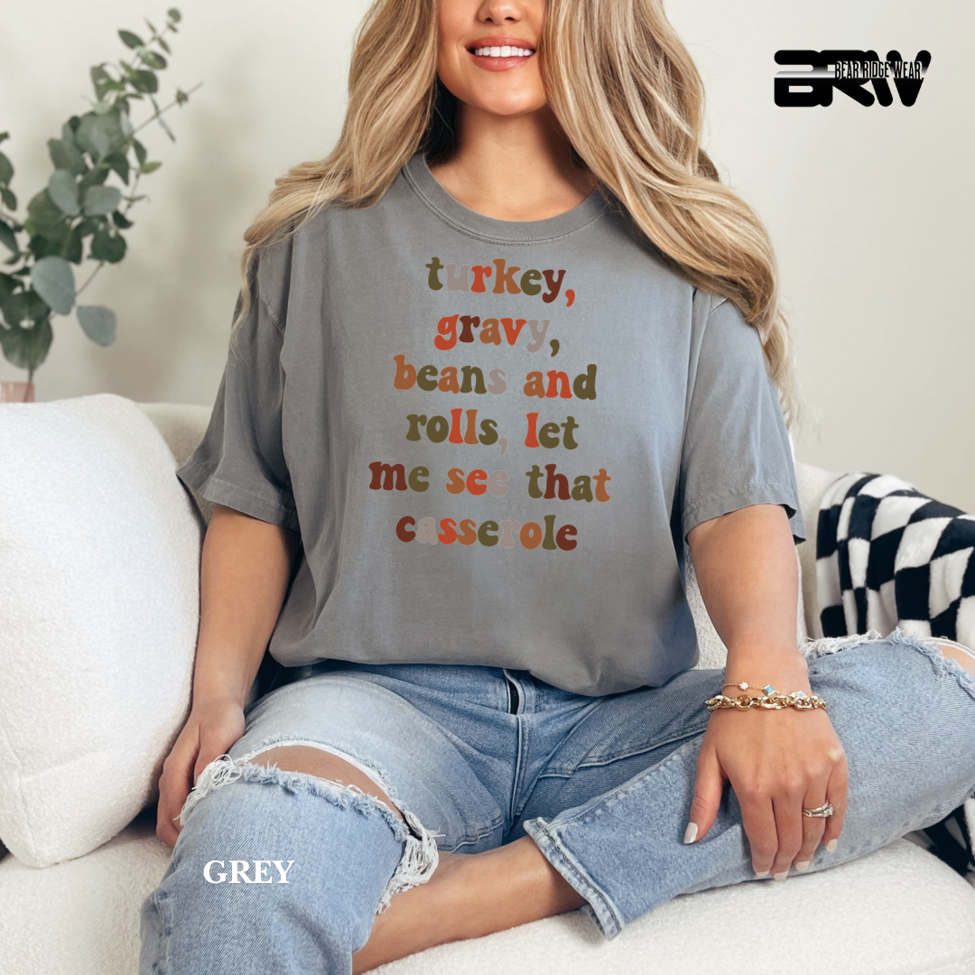 'Turkey Gravy-Casserole' Fall Tee