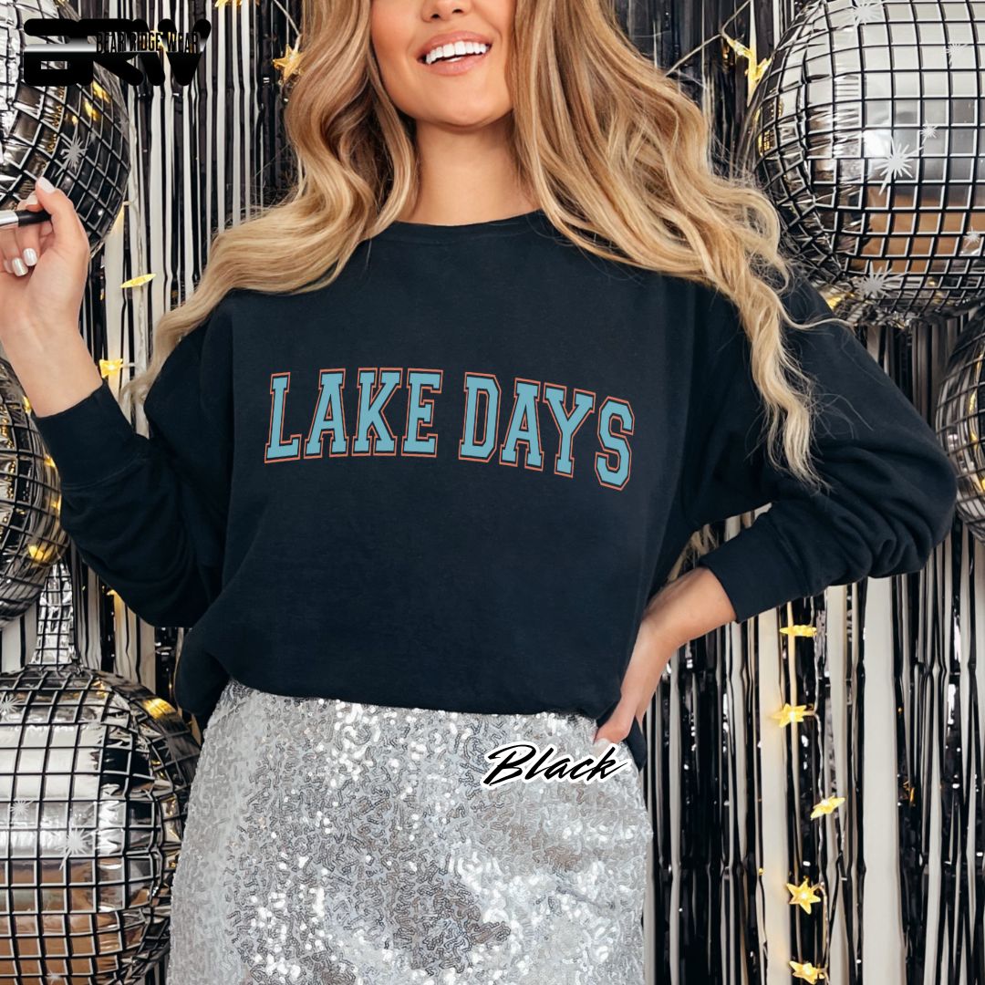 'Lake Days' Summer Crewneck Sweatshirt