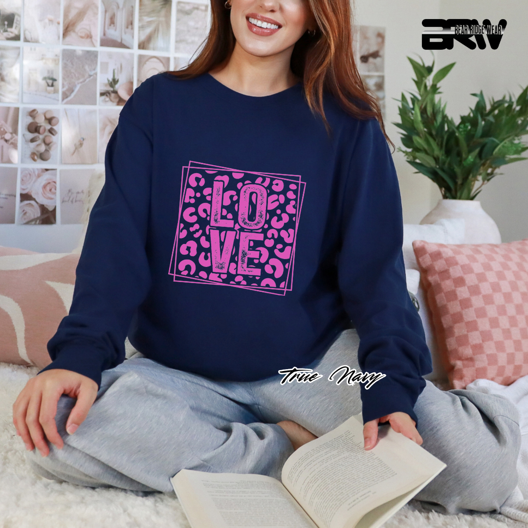 'Love' Leopard Long Sleeve Tee