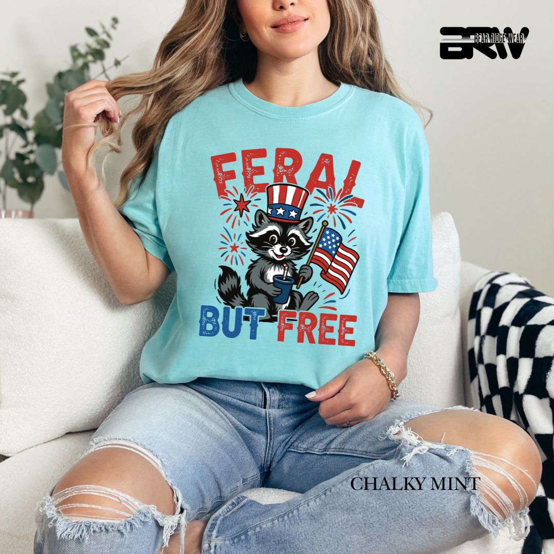 Feral-Raccoon- Patriotic Tee