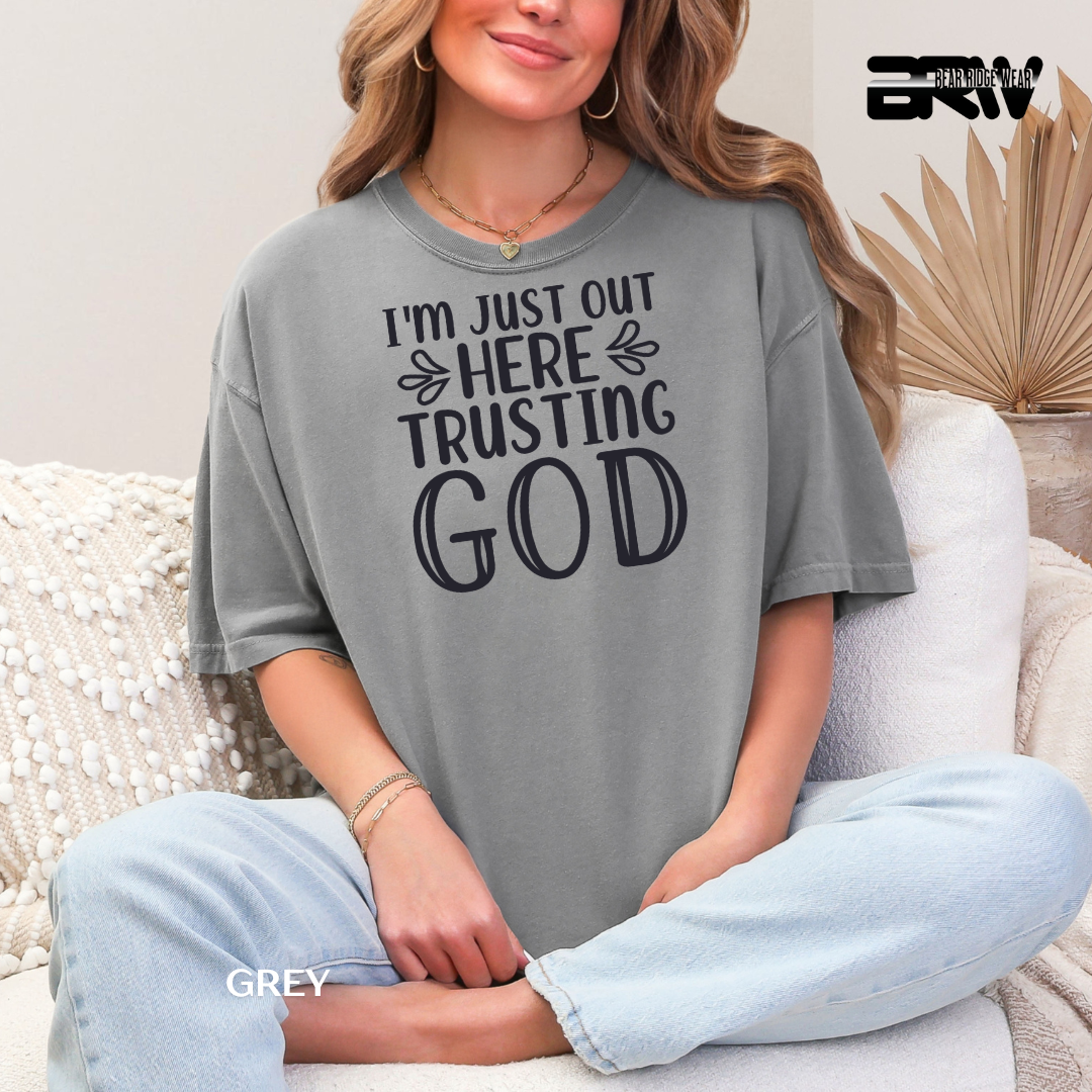 'I'm Just Out Here Talking To God' Faith Tee