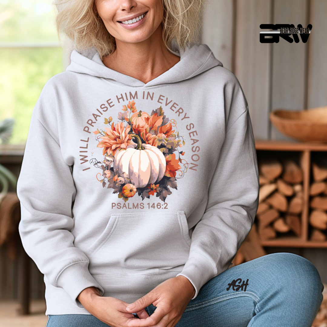 'I Will Praise Him' Fall Hoodie