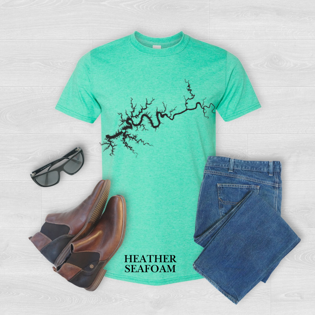 "Black Lake Cumberland Map" Tee