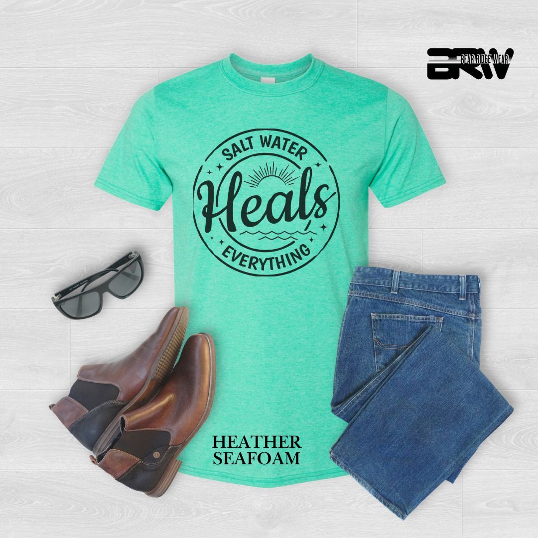 'Salt Water Heals Everything' Summer Tee