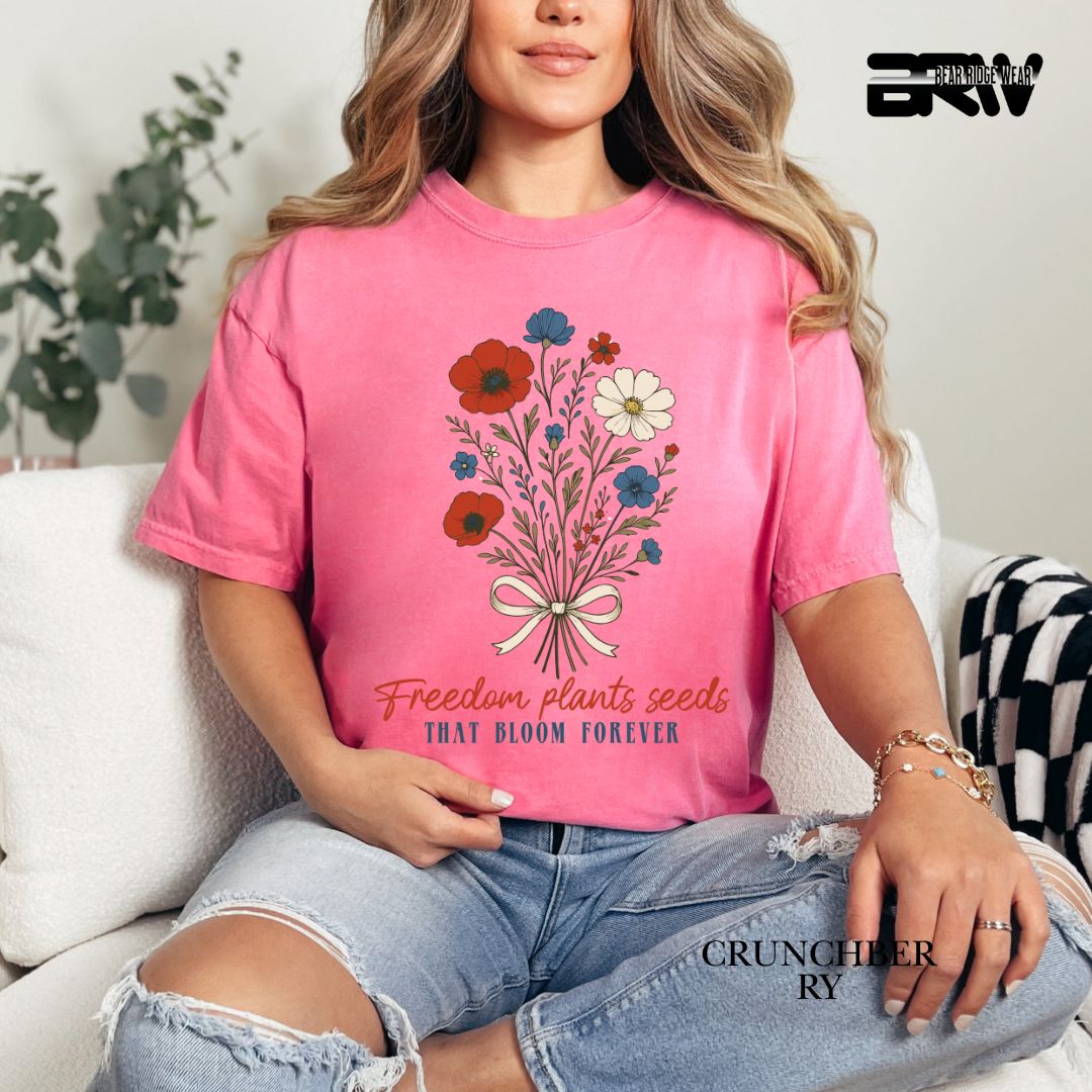 Freedom Plants Seeds- Patriotic Tee