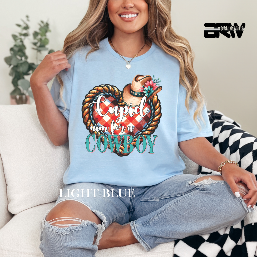 ‘Cupid, Aim for a Cowboy’ Tee