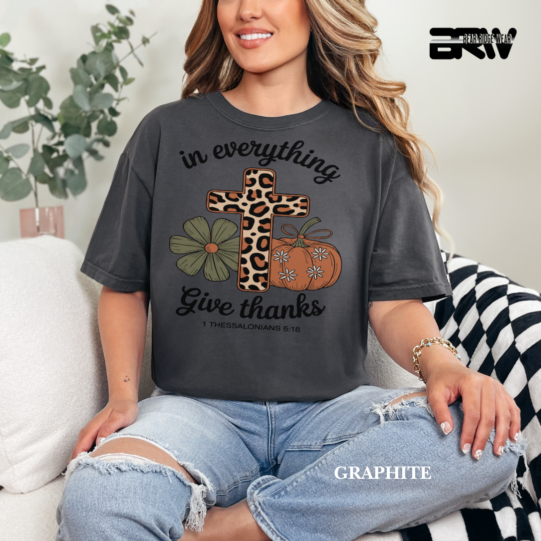 'In Everything Give Thanks' Fall Tee