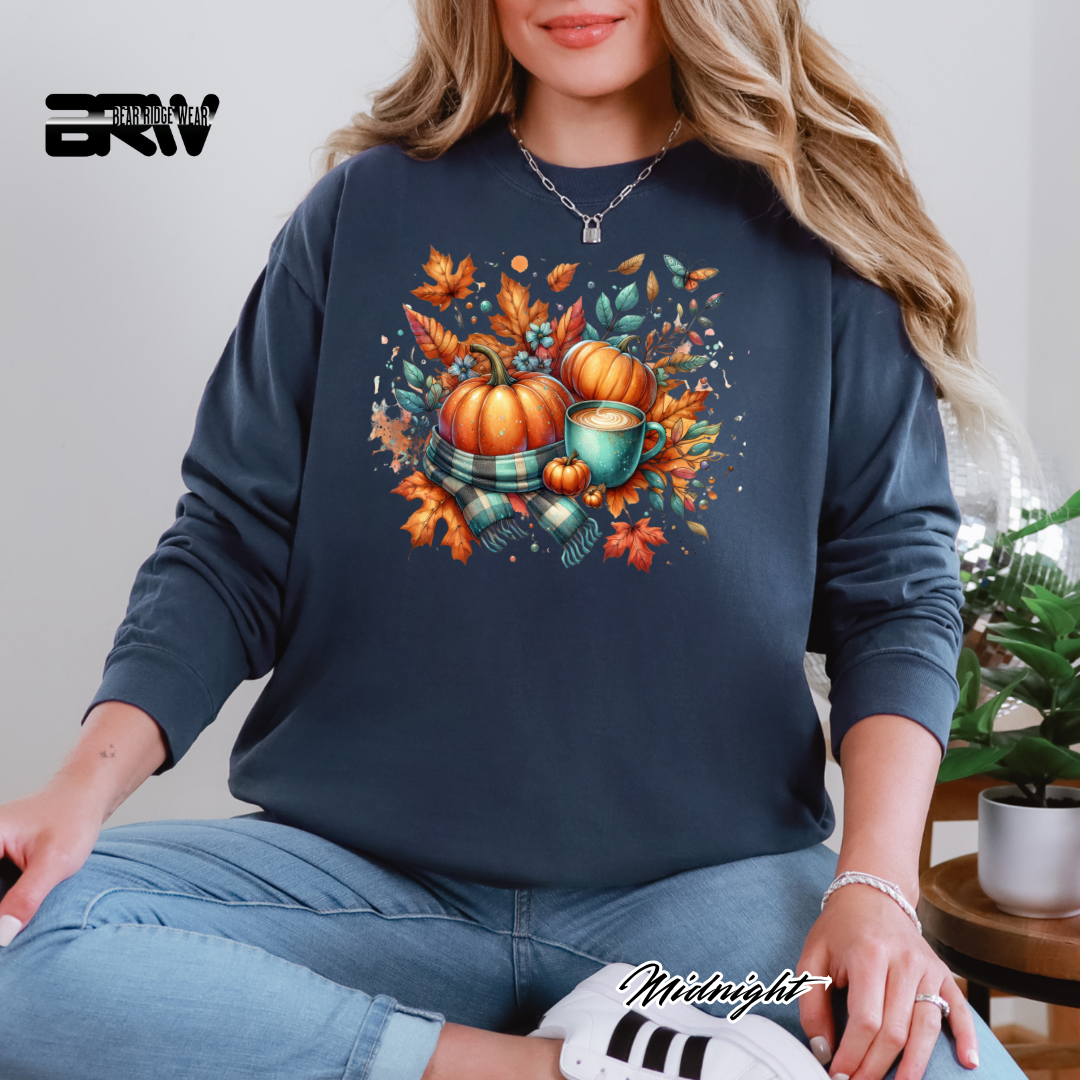 'Pumpkin Coffee' Fall Long-Sleeve Tee