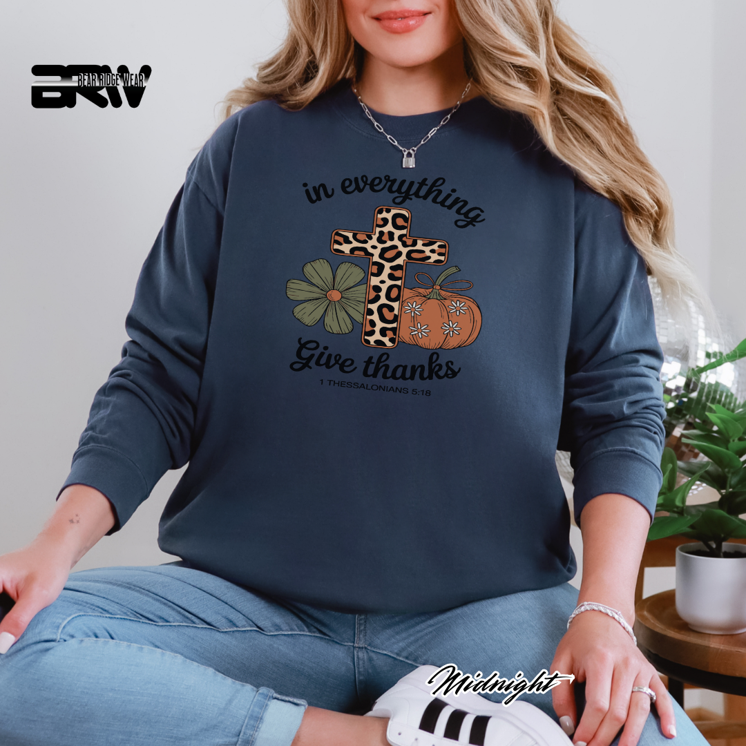 'In Everything Give Thanks' Fall Long-Sleeve Tee