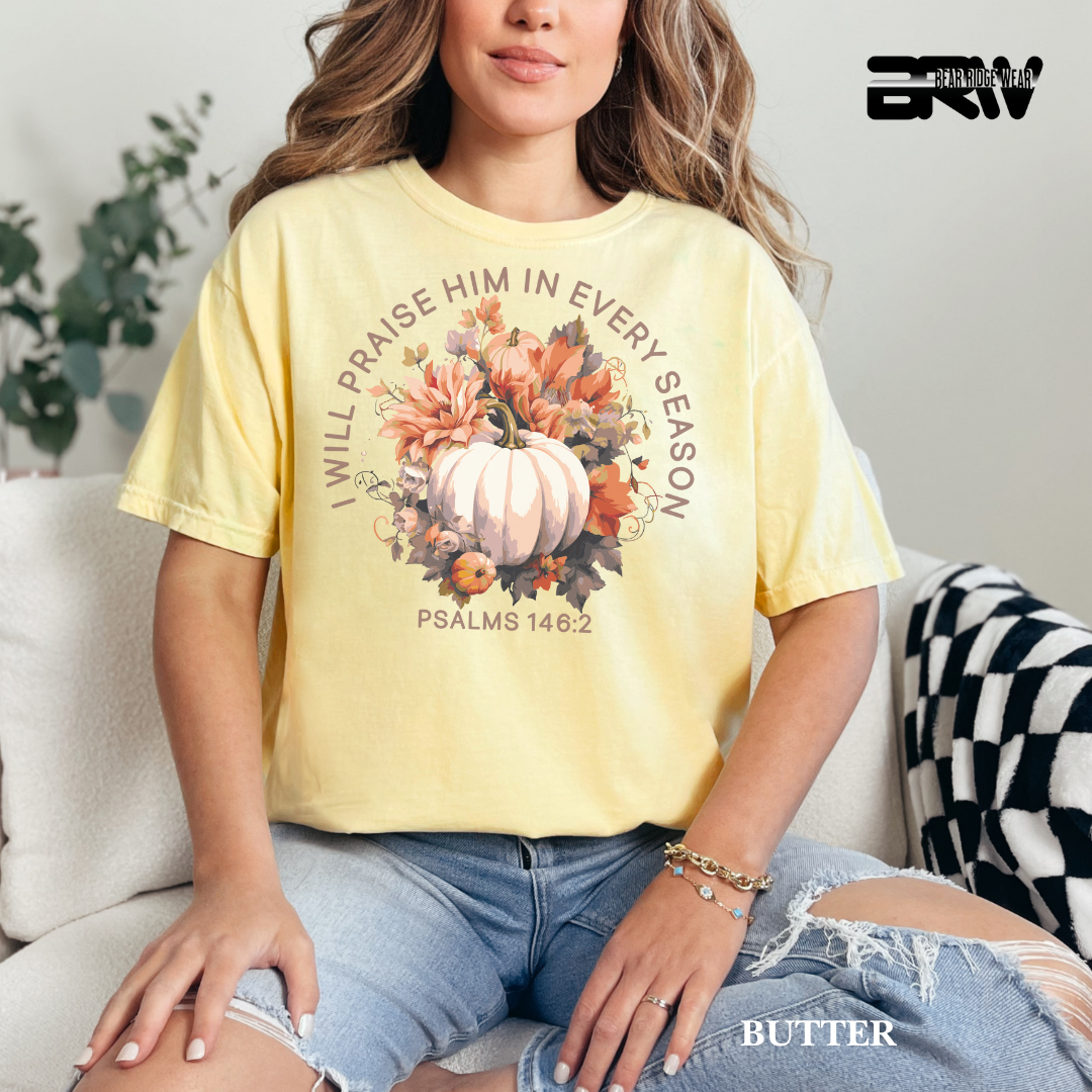 'I Will Praise Him' Fall Tee