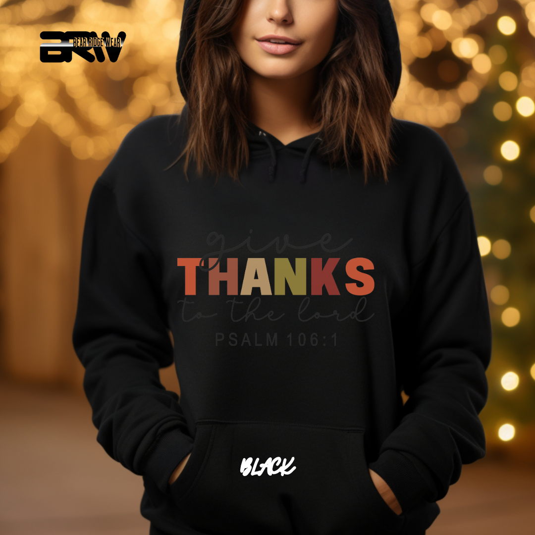 'Give Thanks To The Lord' Faith Hoodie