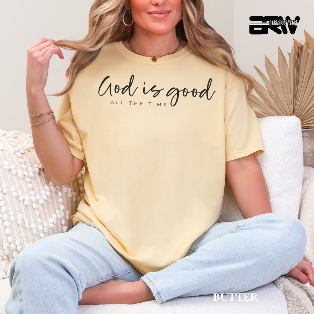 'God Is Good-Black' Faith Tee