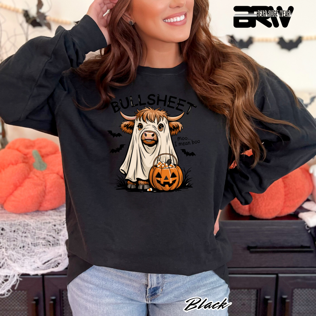 'Bull Sheet-Boo' Fall Long Sleeve Tee