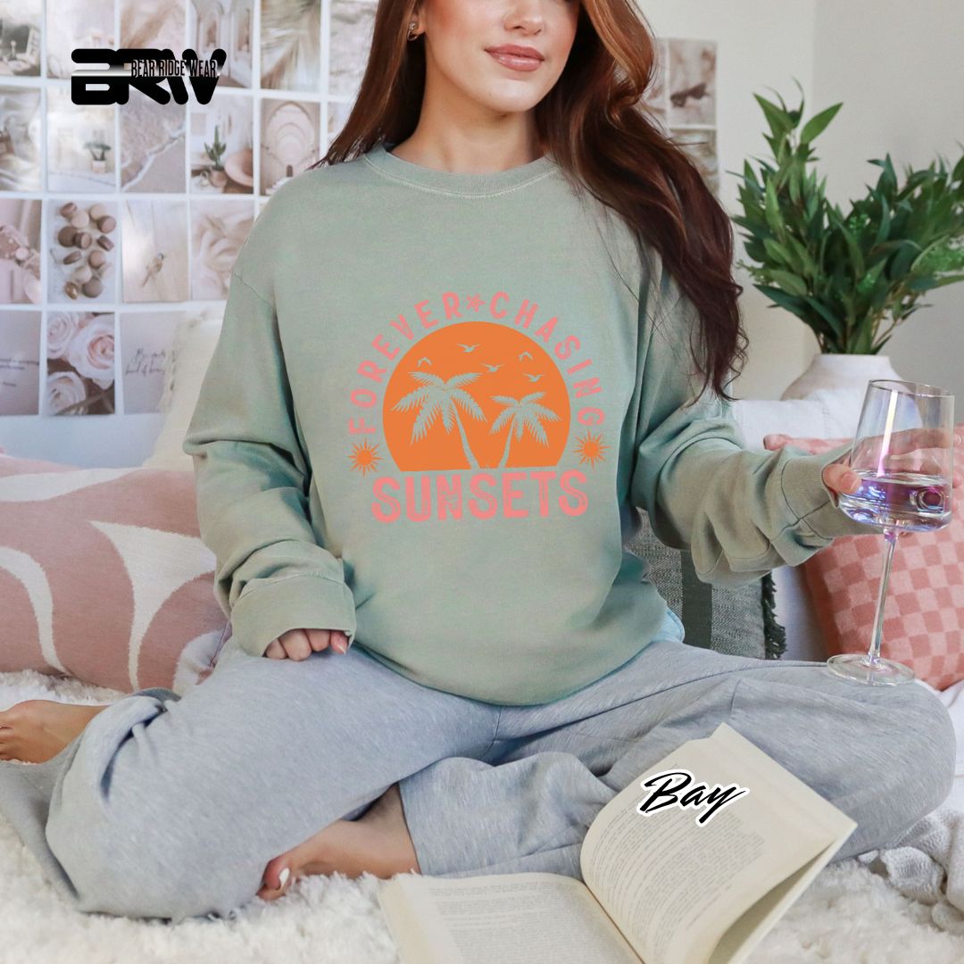 'Forever Chasing Sunsets' Summer Long Sleeve Tee