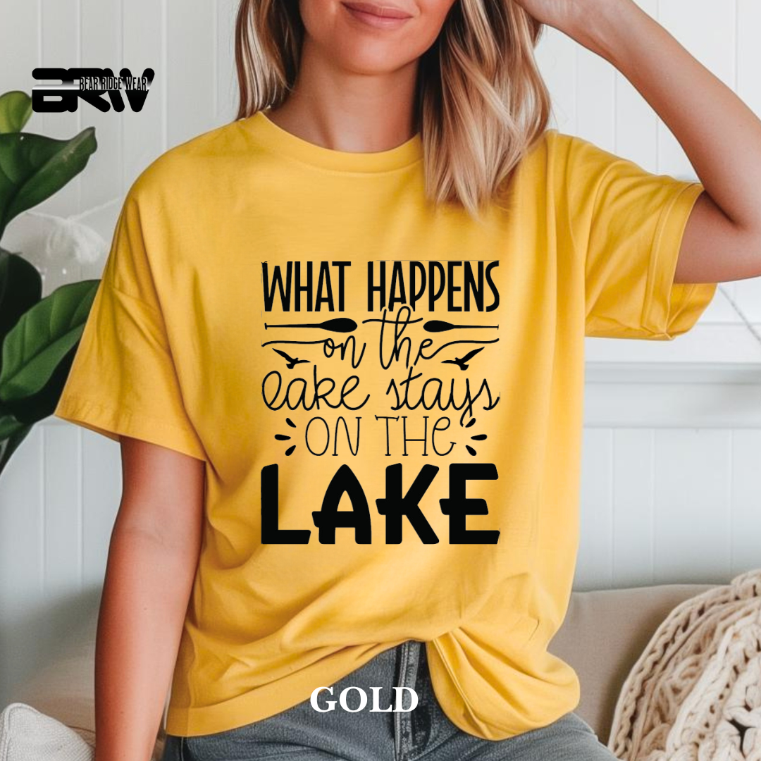 "What Happens On The Lake" Tee