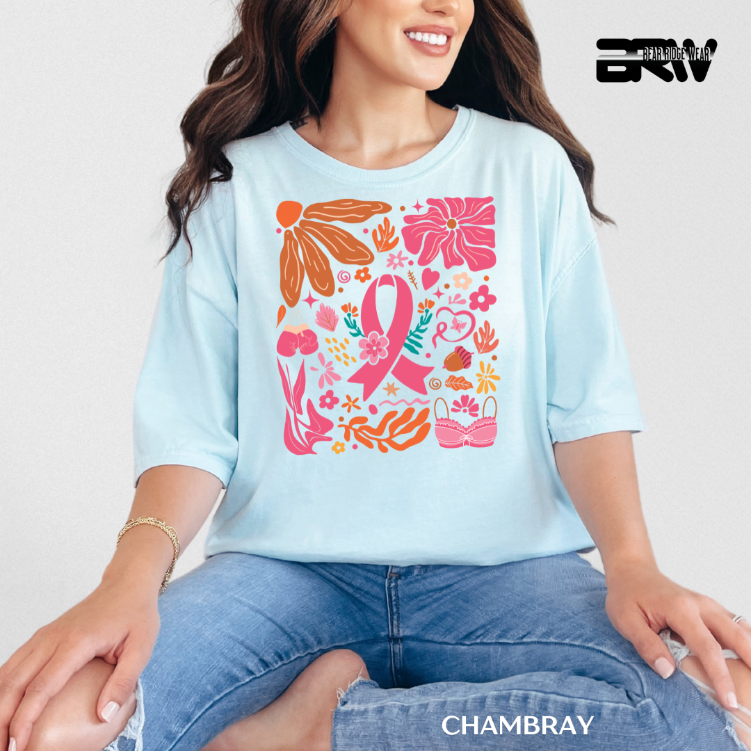 'Breast Cancer Boho' Awareness Tee