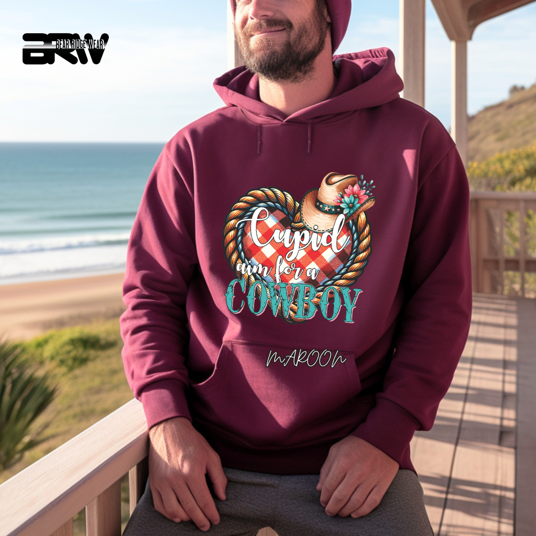 'Cupid Aim for a Cowboy' Hoodie