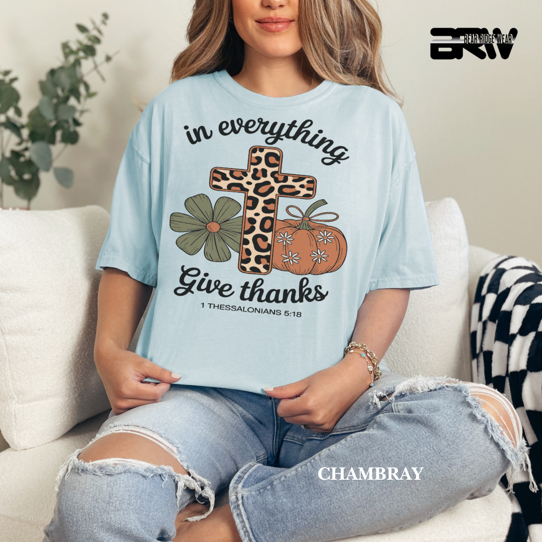 'In Everything Give Thanks' Fall Tee