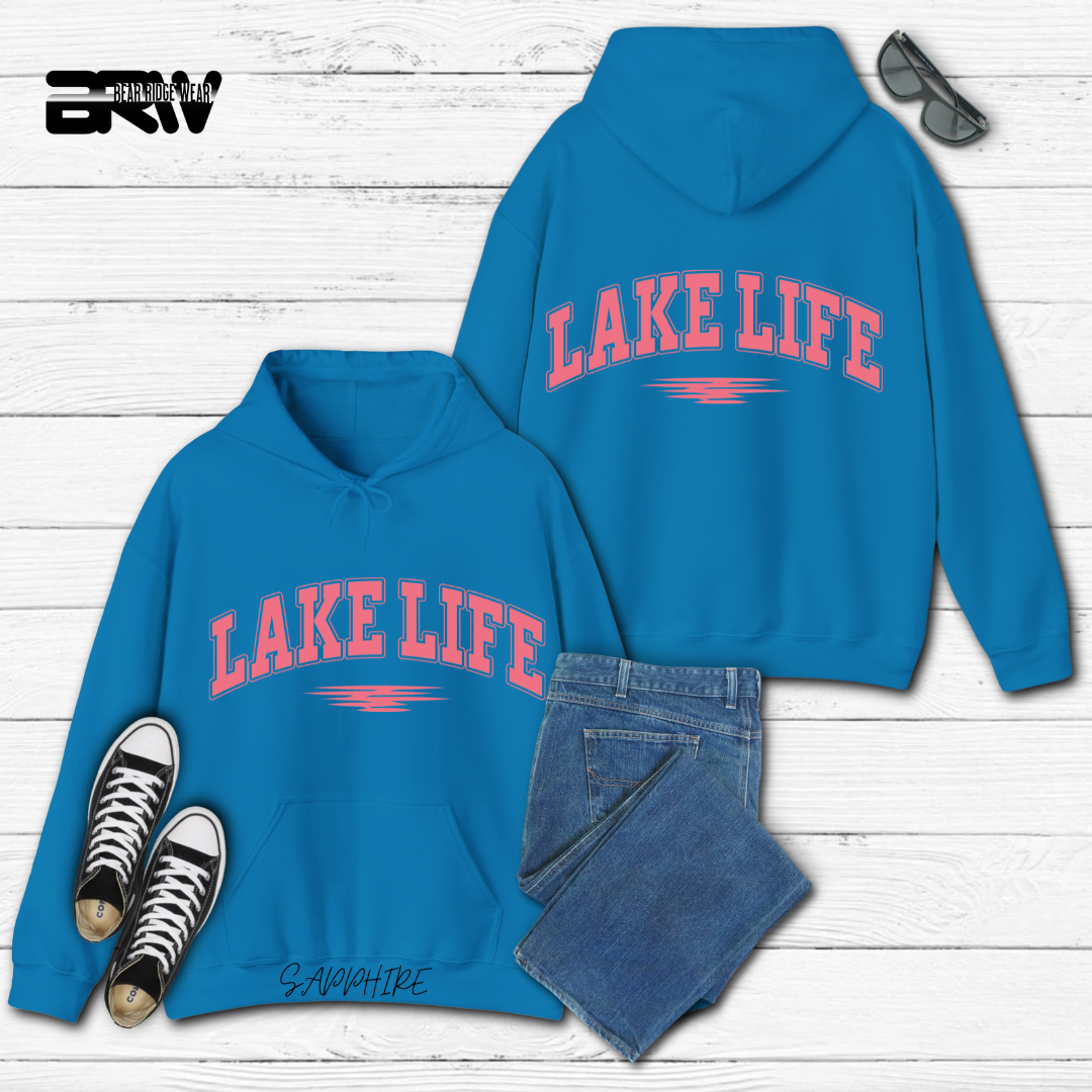 "Pink Stroke Lake Life" Hoodie