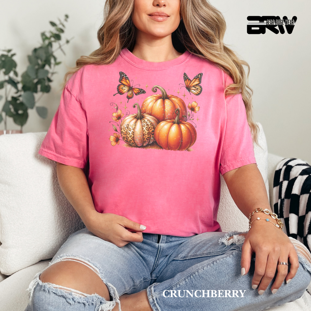 'Pumpkins And Butterflies' Fall Tee