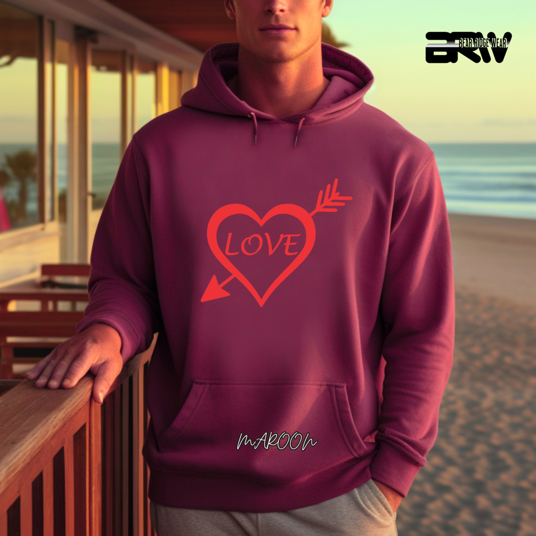 'Heart Pierced by an Arrow' Hoodie
