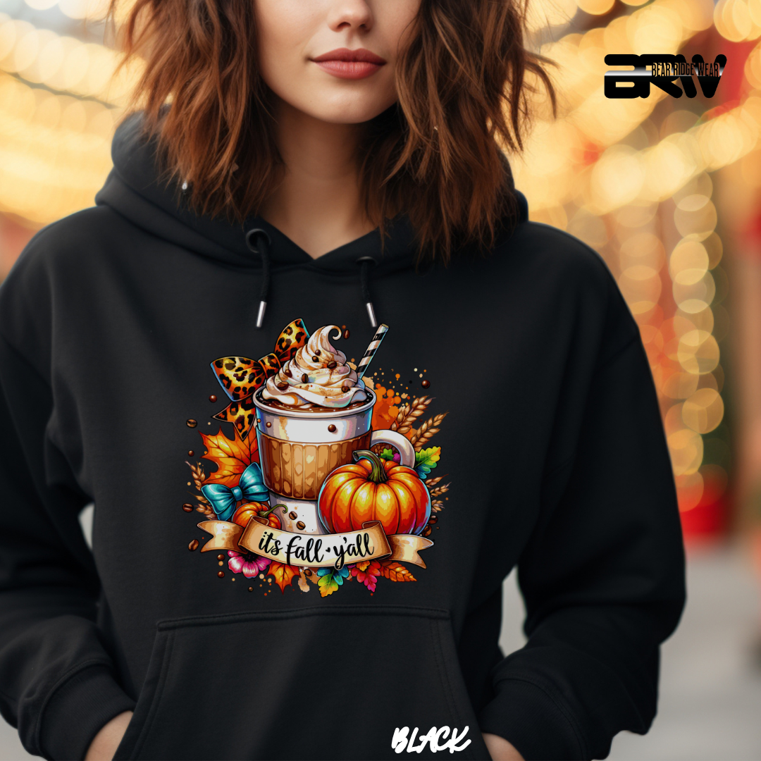 'Its Fall Yall Latte' Fall Hoodie
