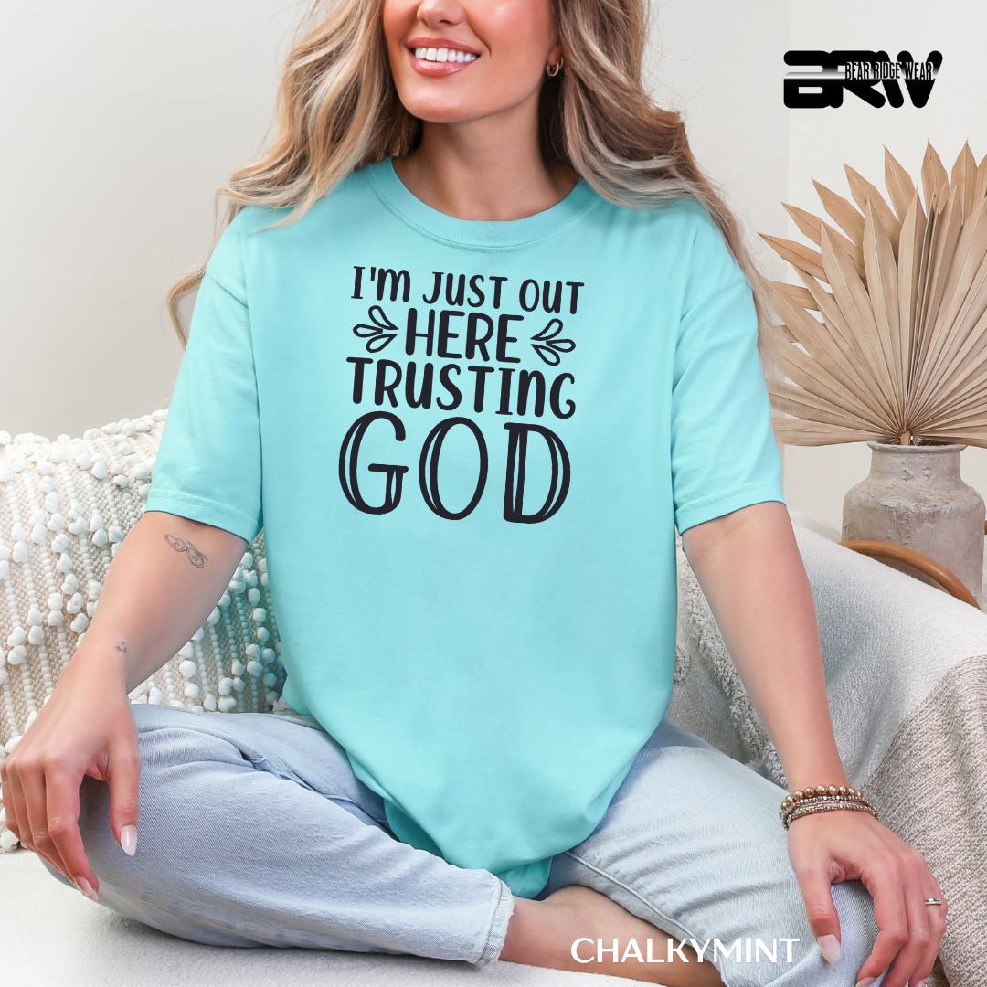 'I'm Just Out Here Talking To God' Faith Tee