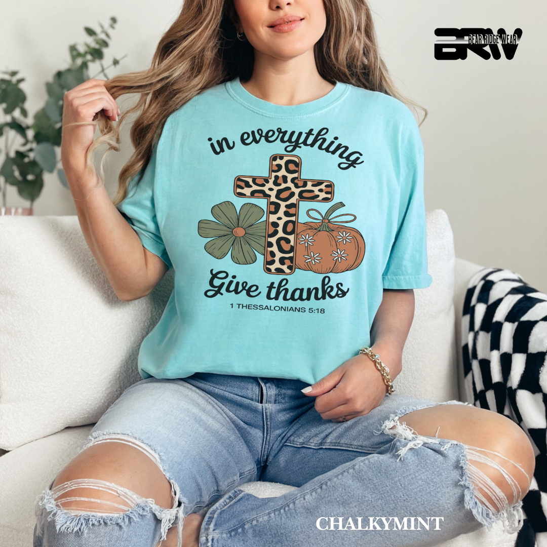 'In Everything Give Thanks' Fall Tee