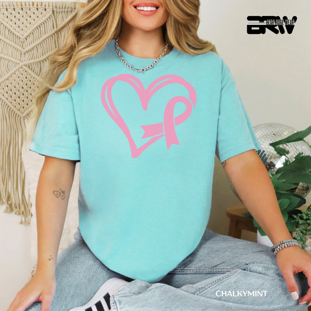 'Heart and Ribbon' Awareness Tee