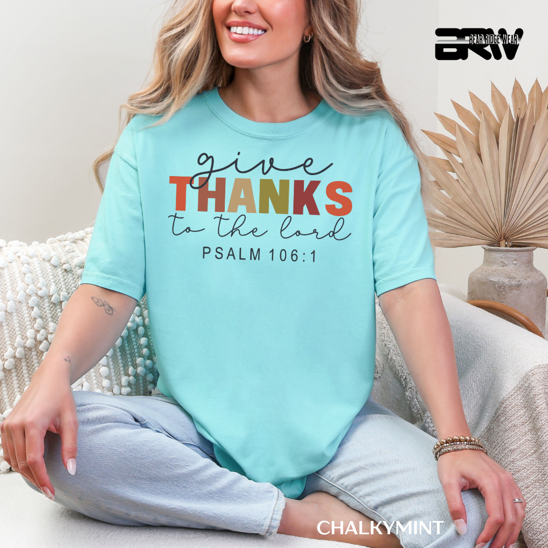 'Give Thanks To The Lord' Faith Tee