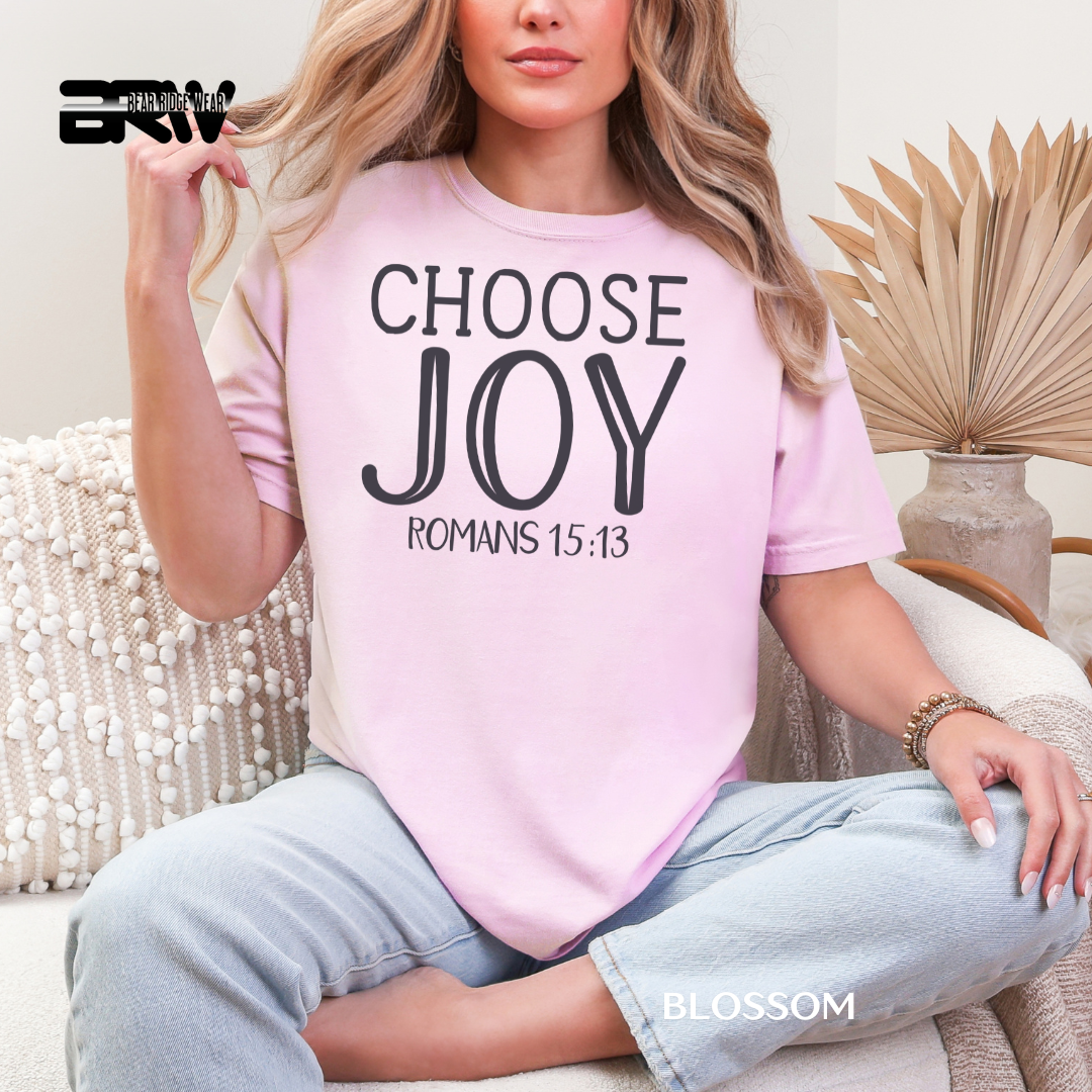 'Choose Joy.' Faith Tee