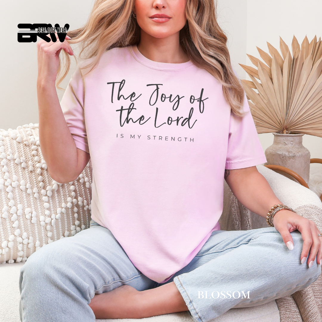 'Joy Of The Lord-Black' Faith Tee