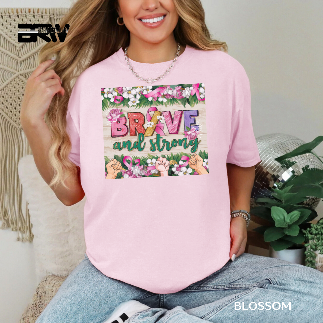 'Brave and strong' Awareness Tee