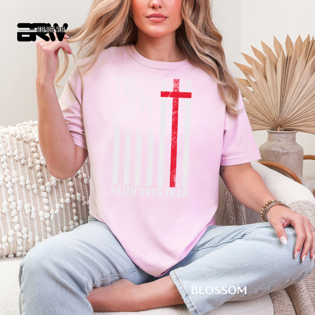 'Faith over Fear-Flag' Faith Tee