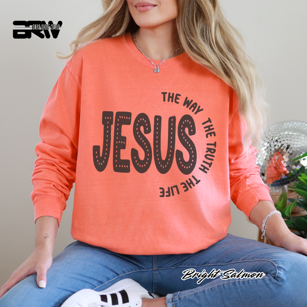 'Jesus The Way, The Truth, The Life' Faith Long-sleeve Tee