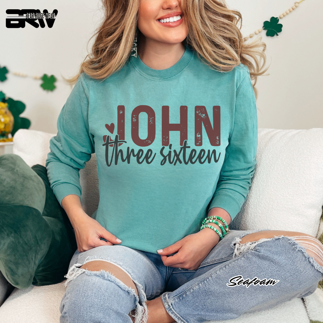 'John Three Sixteen' Faith Long-sleeve Tee