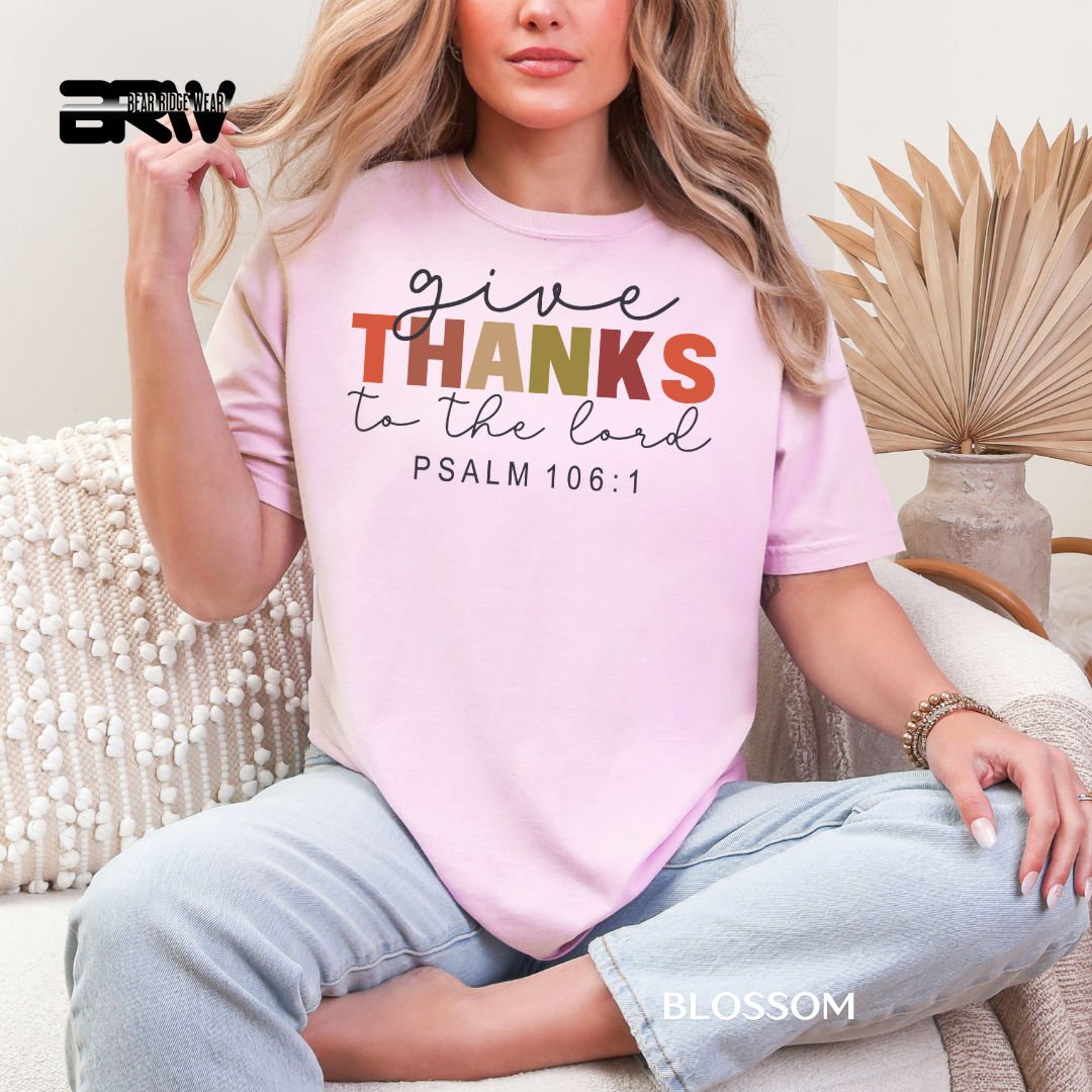 'Give Thanks To The Lord' Faith Tee