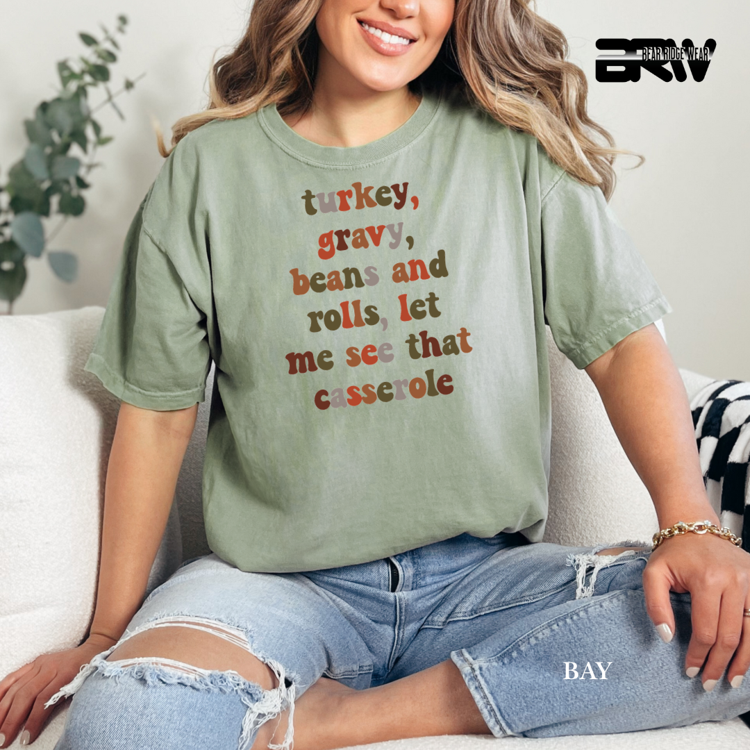 'Turkey Gravy-Casserole' Fall Tee