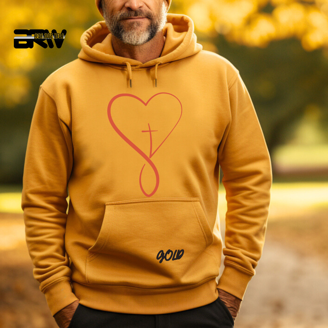 'Infinity Heart With Cross Inside' Faith Hoodie