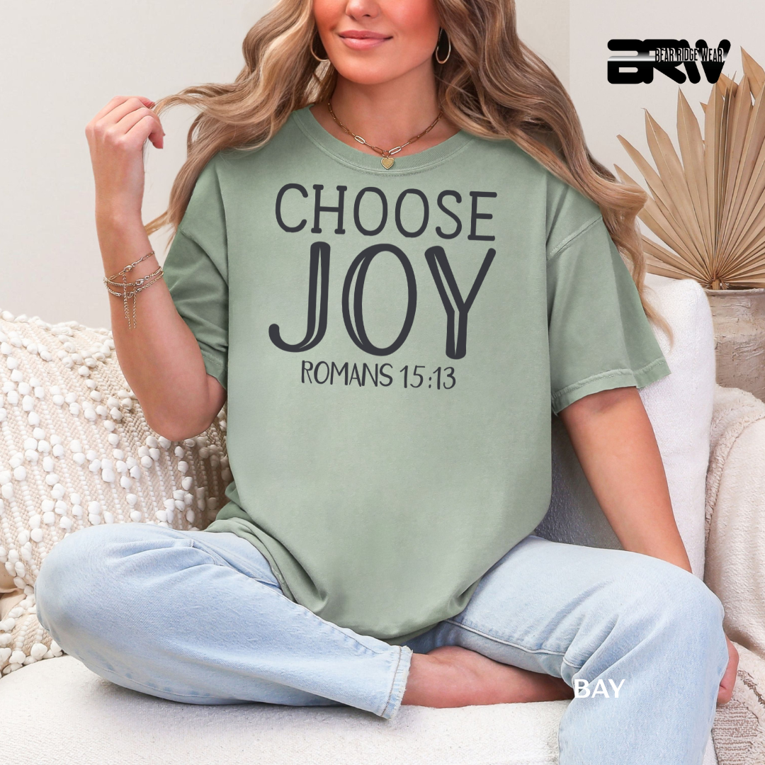 'Choose Joy.' Faith Tee