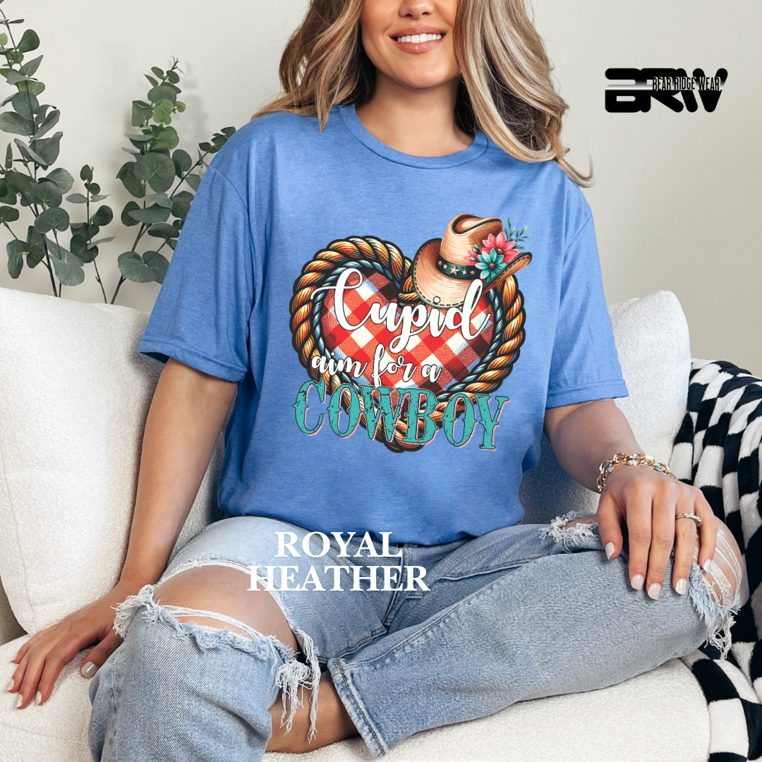 ‘Cupid, Aim for a Cowboy’ Tee