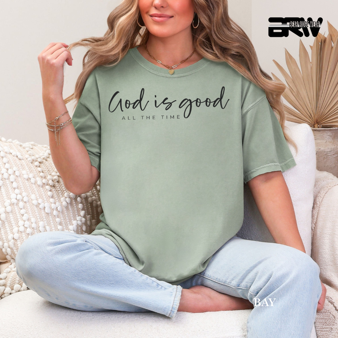 'God Is Good-Black' Faith Tee