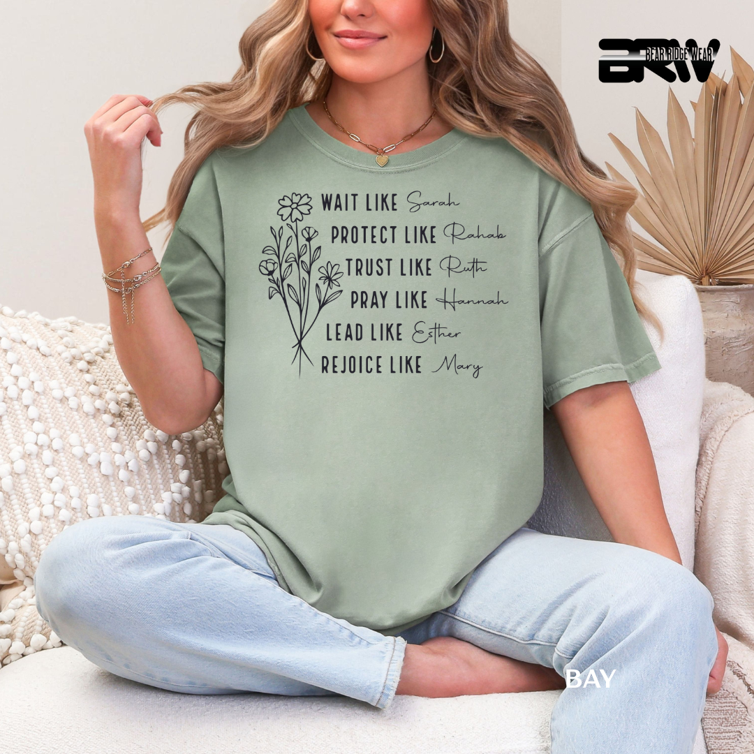 'Women Of Bibile with Sleeve' Faith Tee